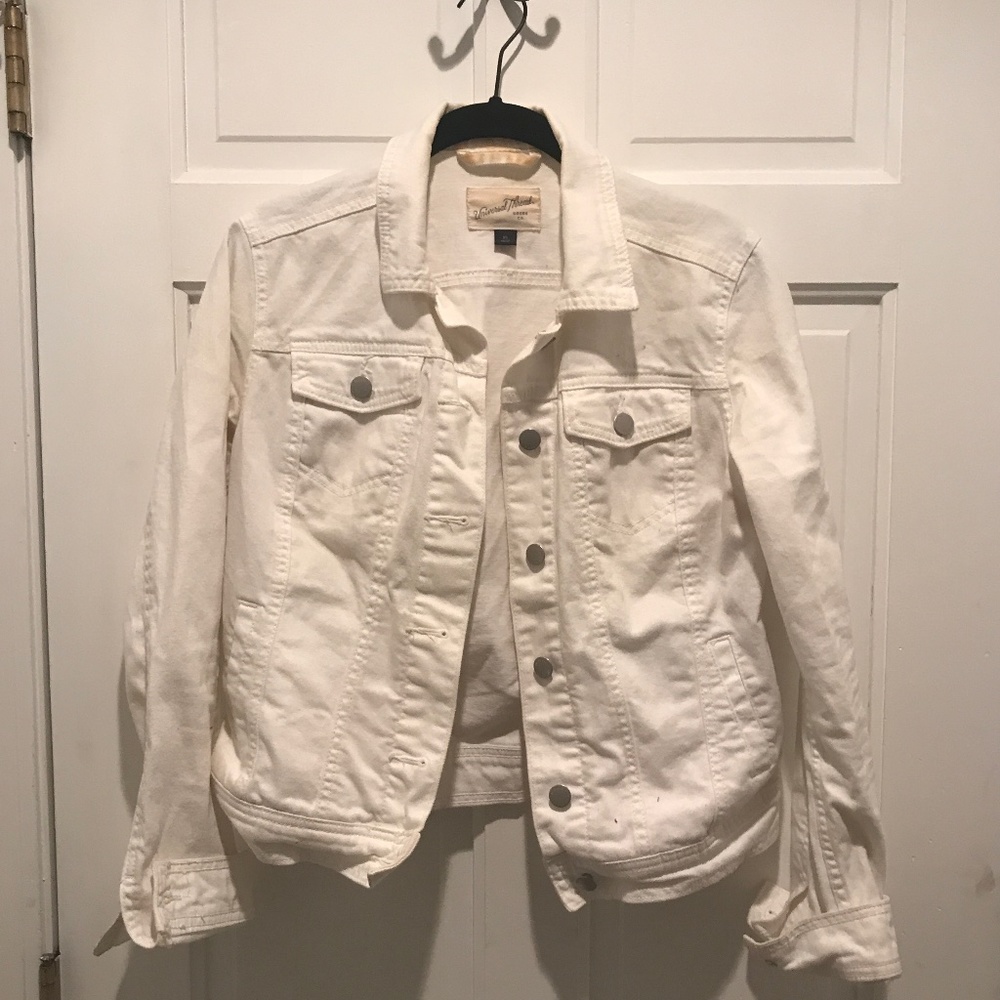 XS White Jean Jacket Universal Thread